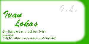 ivan lokos business card